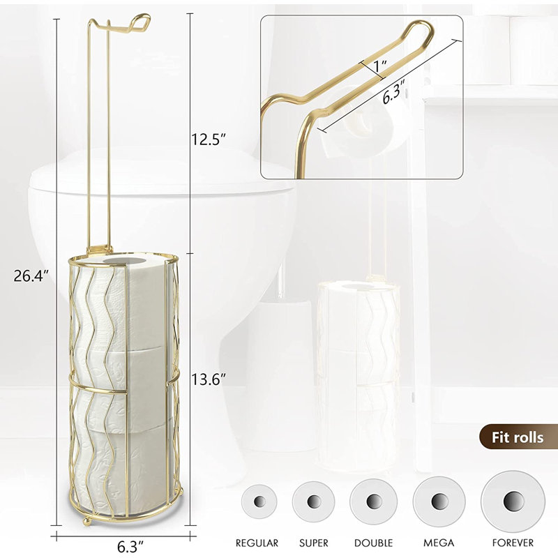 Porte-papier hygiénique sur pied