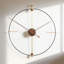 Grande horloge murale créative moderne minimaliste en noyer silencieuse-1589407498-1589407499