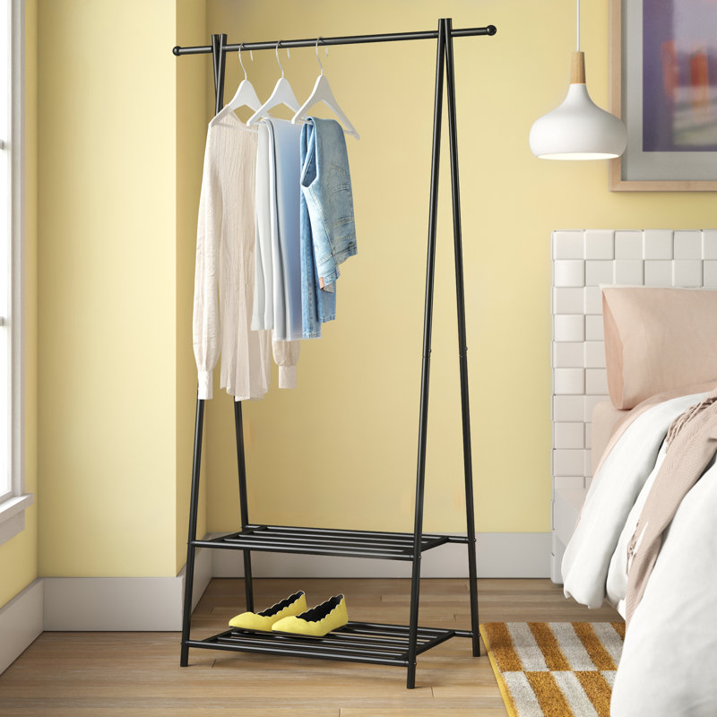 87.5 cm Clothes Rack, Black