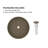 CASAINC Maple 17'' Concrete Circular Bathroom Sink-86669235