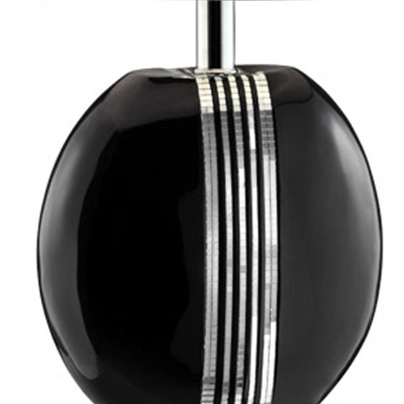Table Lamp, Brown/Black/Silver