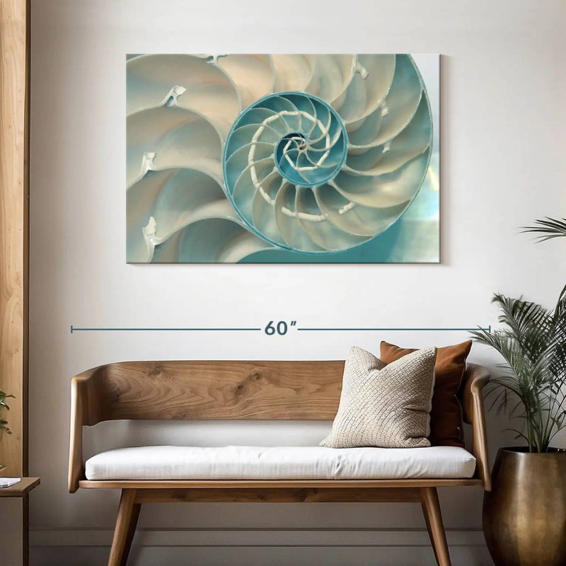 Inside A Nautilus Shell, 30" H x 45" W