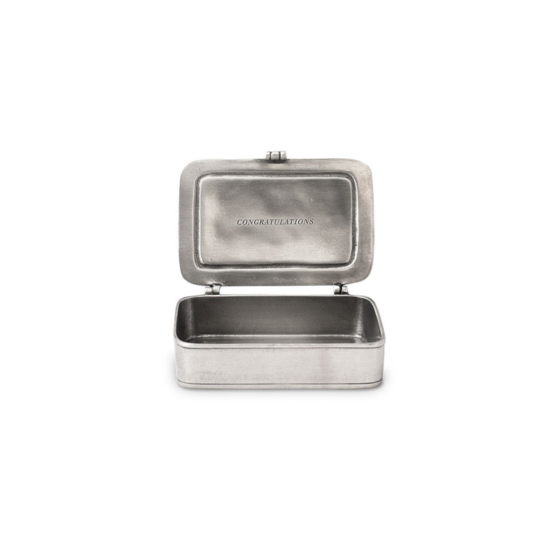 Congratulazioni Decorative Box, 1.2" H x 4.5" W x 3.1" D
