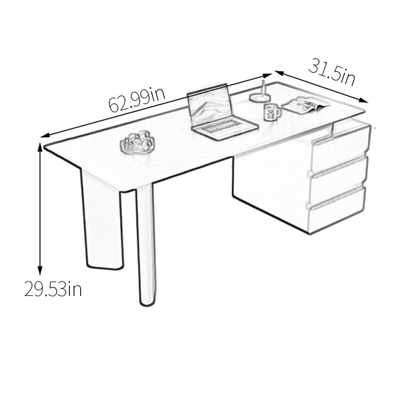 Iberis, 29.53" H x 62.99" W x 31.5" D, White