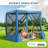 6FTx6FT Screen Room with Mosquito Netting, Hub Tent Instant Screened Canopy with Carrying Bag and Ground Stakes-105122751