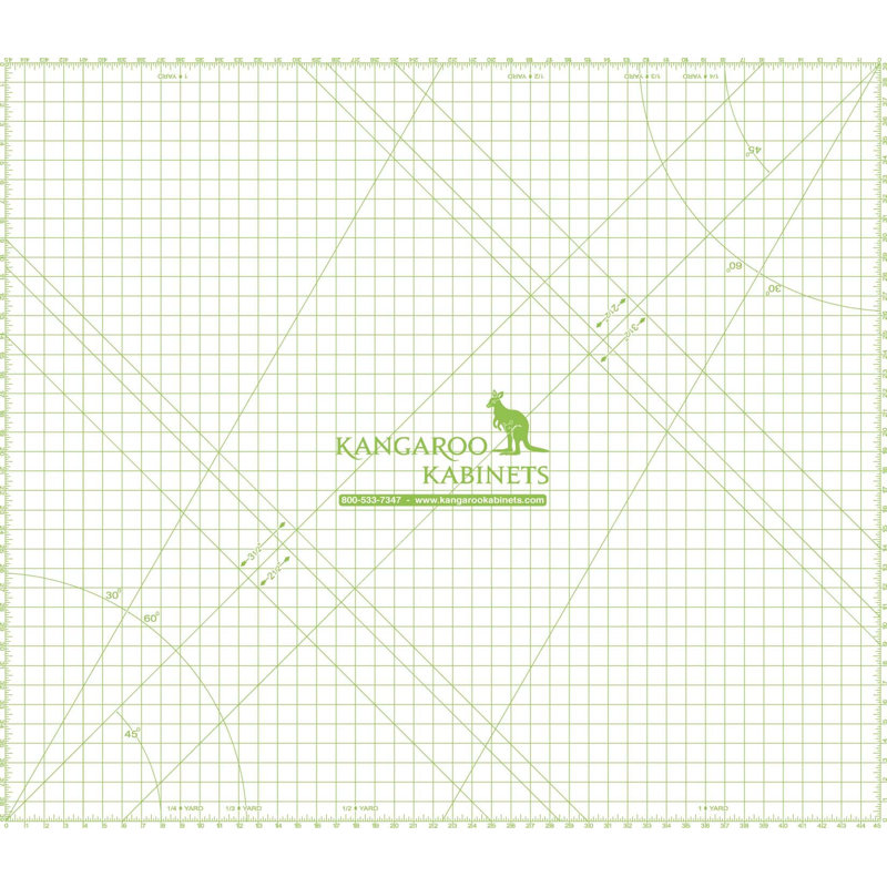Tapis de découpe 44 po x 38 po pour armoire de rangement et table de découpe Dingo par Kangaroo Sewing Furniture