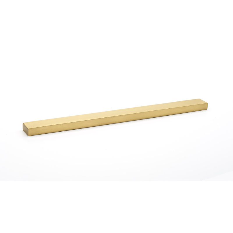 Tempo Cabinet Drawer Bar Pull, Satin Brass