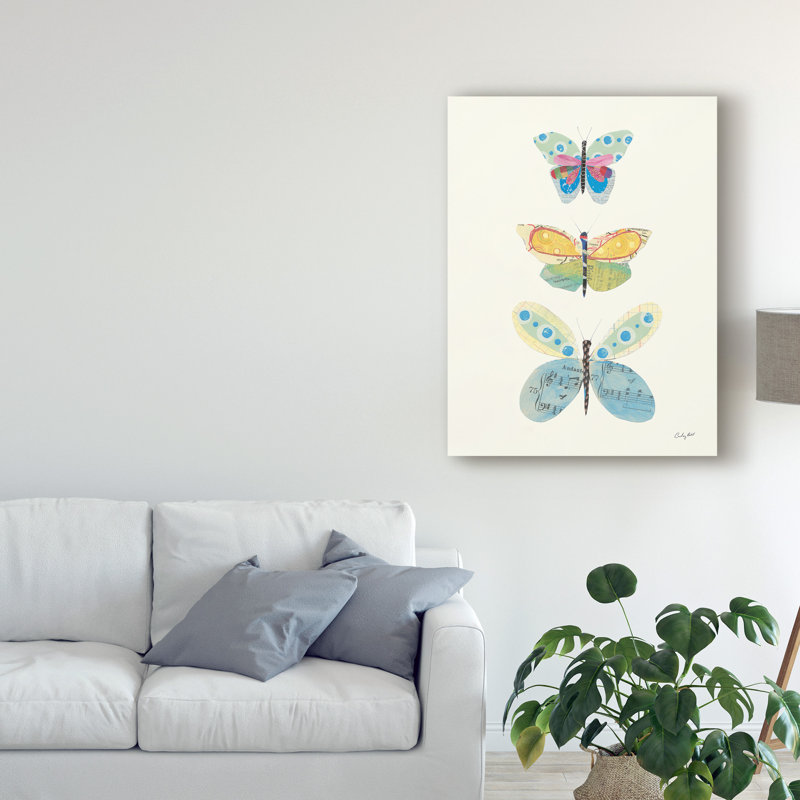 « papillon chars iv », art sur toile, H 19 po x l 14 po x P 2 po