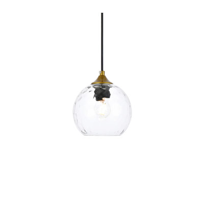 Luminaire suspendu sphère 1 lumière Douthit