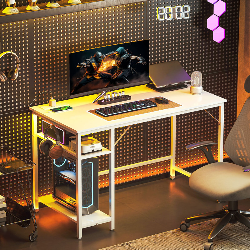 Metal Base Computer Desk