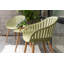 LifestyleGarden Fiji 2pc Outdoor Patio FSC Wood and Resin Dining Green Arm Chairs