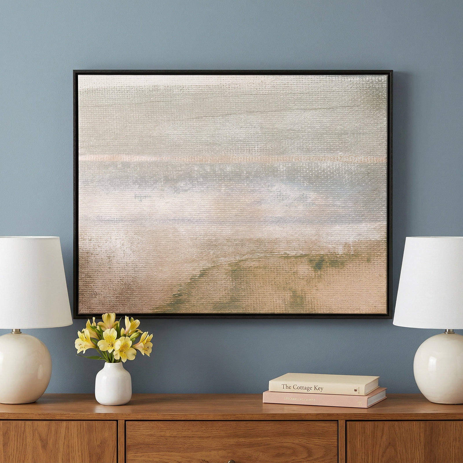 Ardsley "Dusk on Sand Lake II" Print by Susan Jill, 19.5" W x 13.5" H, Espresso