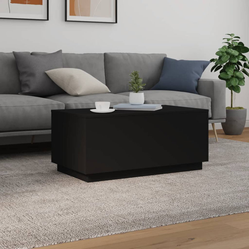 Caolain Block Coffee Table, Black