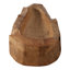 Bol décoratif en bois sculpté à la main - Bol décoratif moderne parfait pour la table basse - Complète le style de la table et de la décoration intérieure - Brun