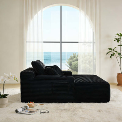 Méridienne convertible sans os avec confort moelleux et aucun assemblage requis