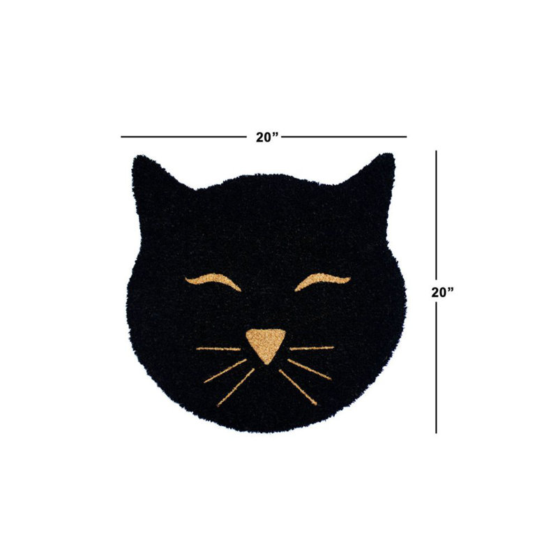Tapis d'entrée antidérapant pour porte de chat 20 po x 20 po Alkan