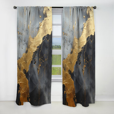 Brookview - Spirals Abstract Blackout Curtain - 1 Panels