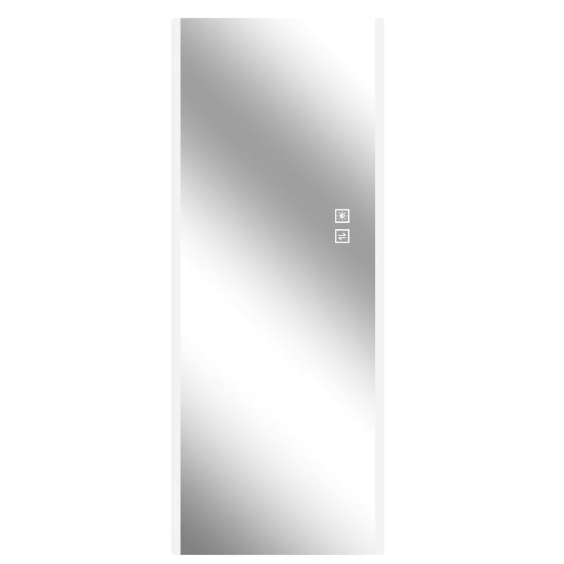 Miroir à DEL 65 x 21 po pleine longueur - fixé au mur, éclairé avec trois modes de couleur, - preuve, imagerie, longueur fixée à l'énergie, changement de trois couleurs, fabrication