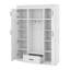 Hall Tree With Storage Bench And 3 Hooks, Modern Style Entryway Bench With Drawer And 4 Cabinets, Coat Rack With Adjustable Shelves-1332040879