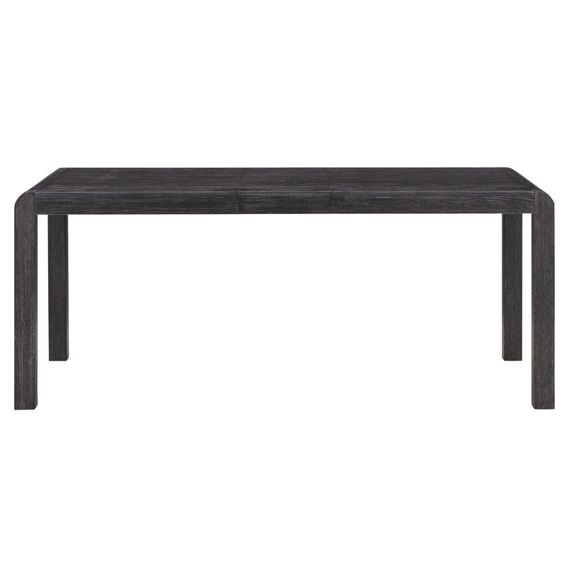 Ensemble de salle à manger extensible Roselyn 6 pièces en bois d'hévéa avec chaises et banc rembourrés, Espresso