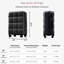 Ensemble de bagages en ABS avec porte-gobelet certifié Airline-129435327