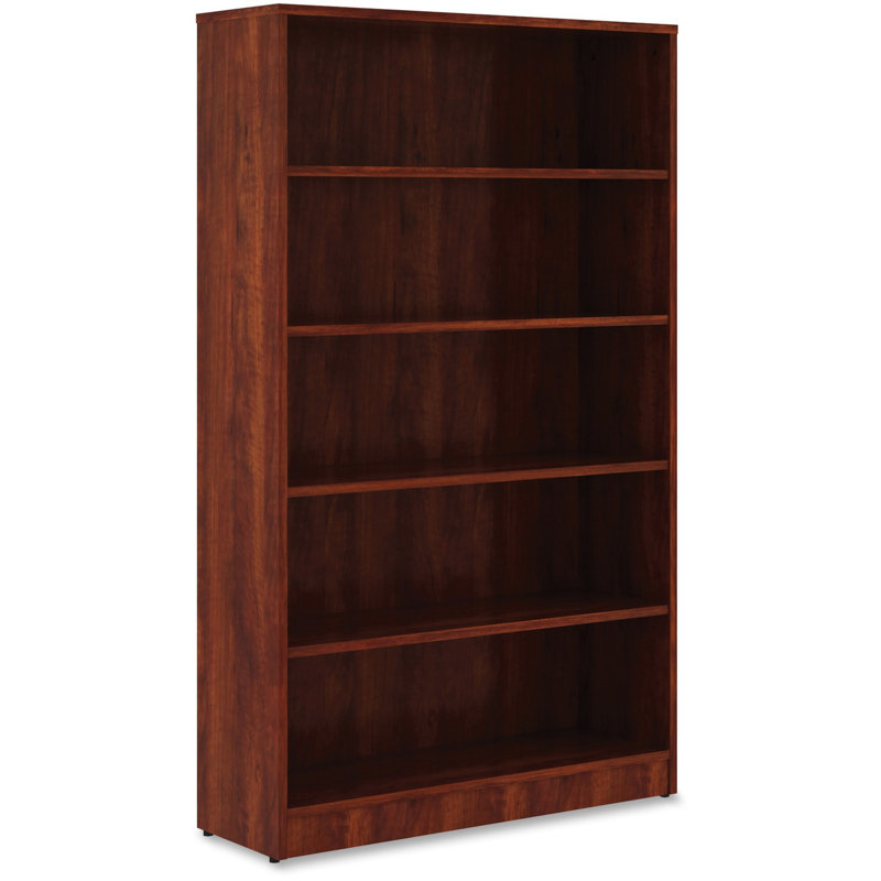 Orlanda Bookcase, Cherry, (5 Shelves) 60" H x 36" W x 12" D