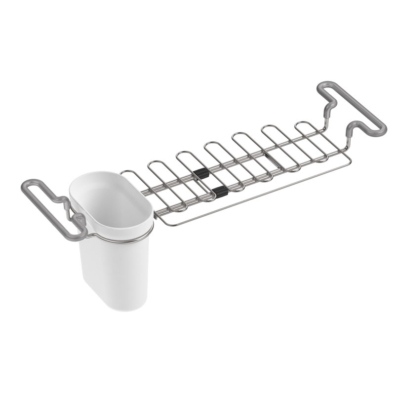 Kitchen Sink Utility Rack, White