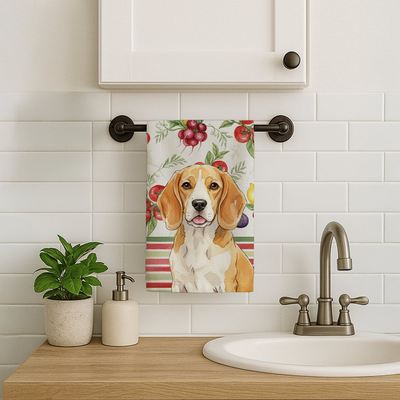 Torchon citron et blanc Beagle, Lemon/White Beagle