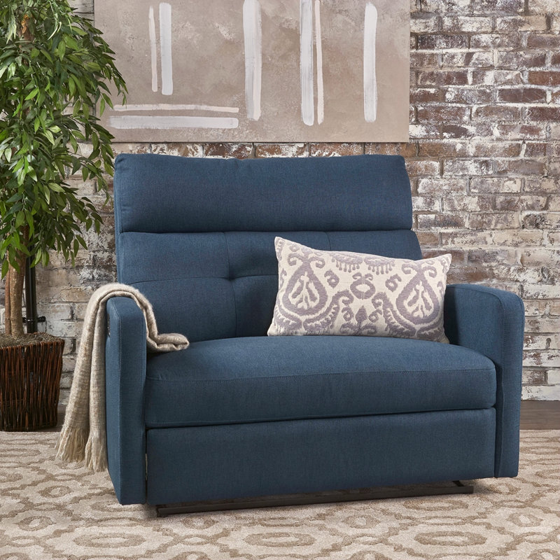 Fauteuil inclinable (sièges doubles), Tissu bleu marine