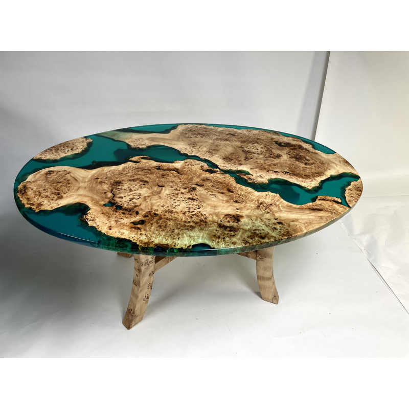 Maple Oval Solid Wood Dining Table