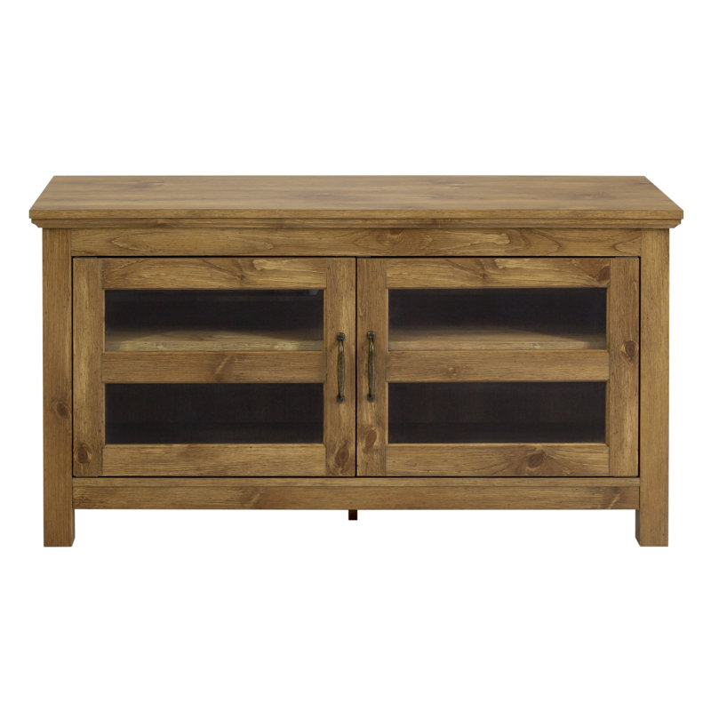 Badgley Unfinished TV Stand for TVs up to 48", Barnwood