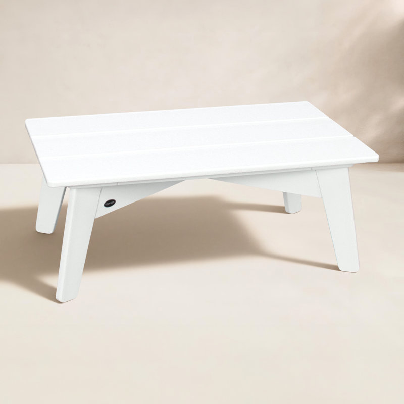 Riviera Modern Coffee Table, White
