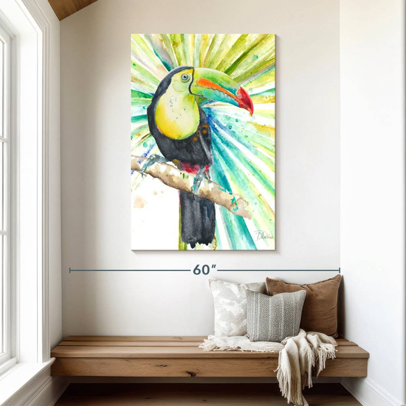 Brampt Bright Tropical Toucan, 48" H x 32" W