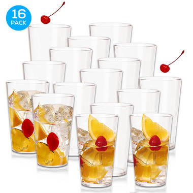 American Metalcraft The Parker Collection 12 - Piece 8oz. Tritan Plastic  Drinking Glass Glassware Set