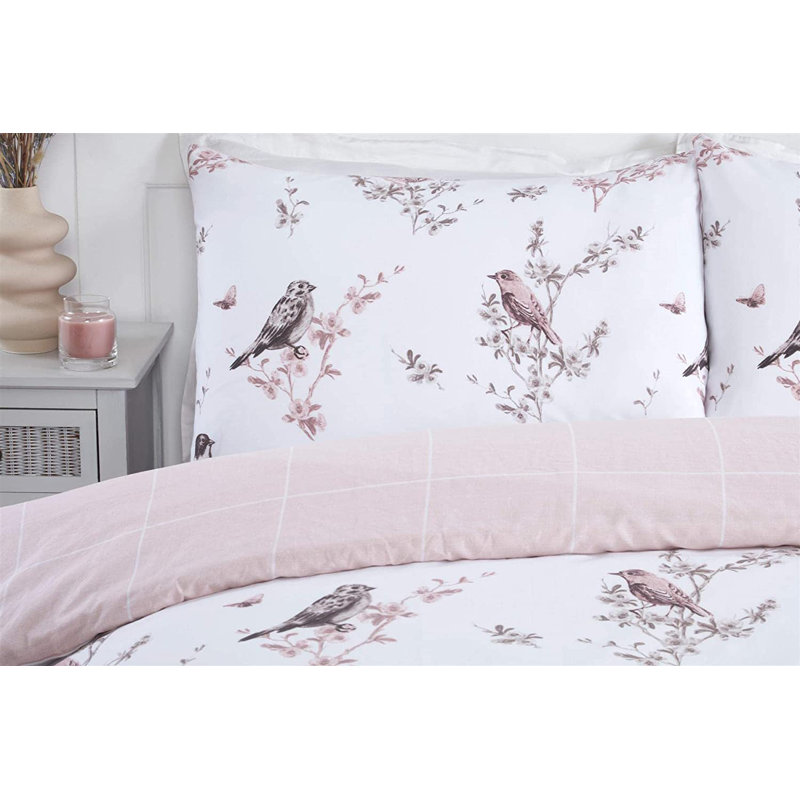 Frisange Microfiber Toile Duvet Cover Set with Pillowcases Included, Kingsize