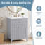Meuble-lavabo simple 24 po avec lavabo en céramique Velmori, plateau basculant, tablette réglable et rangement multiple-1302651165