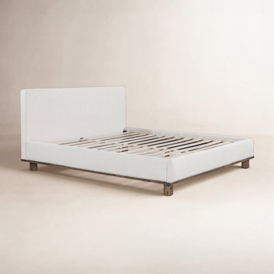 Linen Upholstered Platform Bed