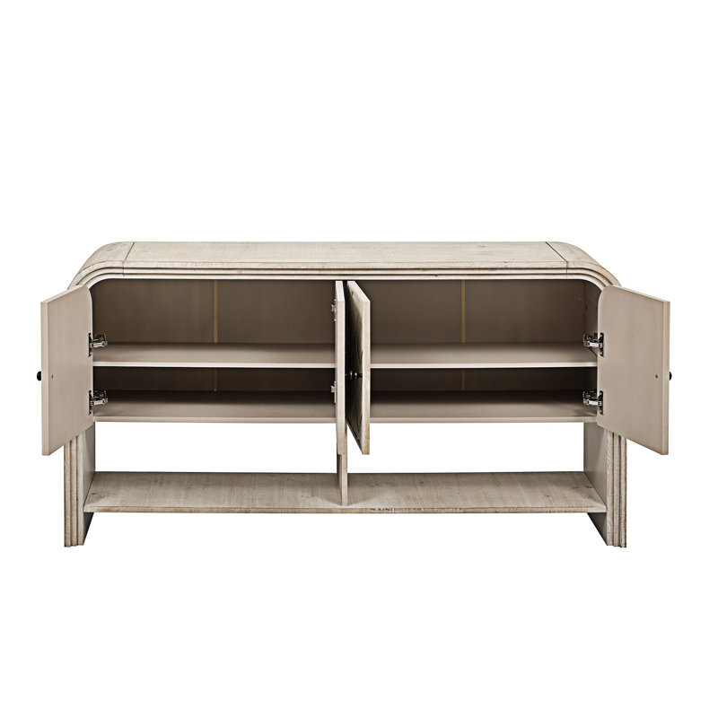 Console avec canapé et rangement, Beige/brun