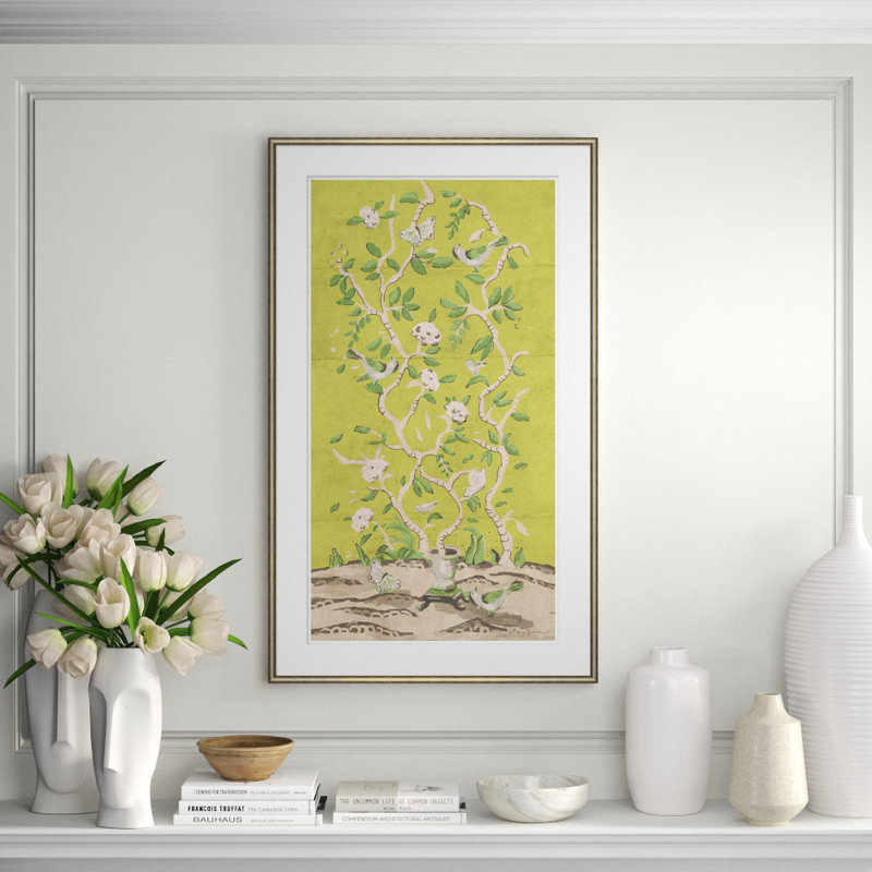 Ditchley Park In Pink Giclee Print by Dana Gibson, Green/Ghite/Black/Gray