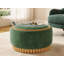 Repose-pieds de rangement en chenille 29 po, housse réversible et structure en bois robuste, repose-pieds pratique pré-assemblé-577223512