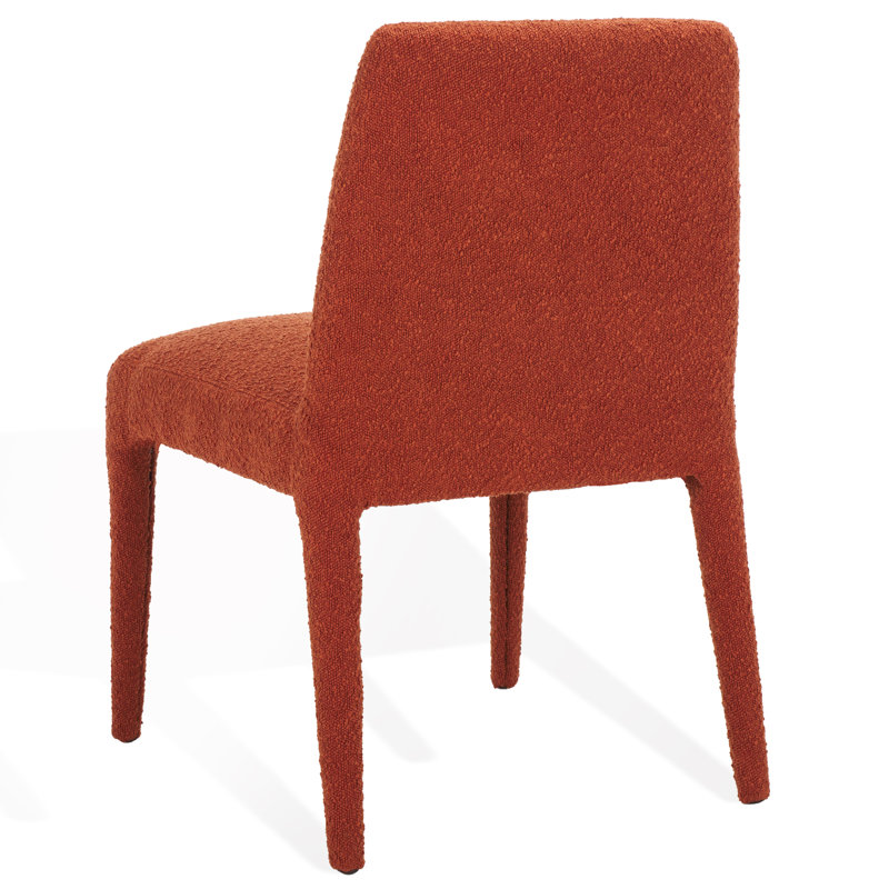 Derrick Upholstered Dining Chair, Rust Orange