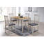 Ankrum 4 - Person Rubberwood Solid Wood Dining Set-421086625-421086624