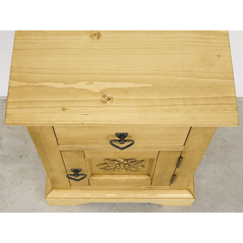 Orona 42cm W Solid Wood Bedside Table