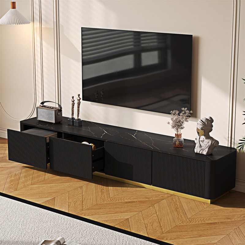 Meuble télé avec console et tiroirs
