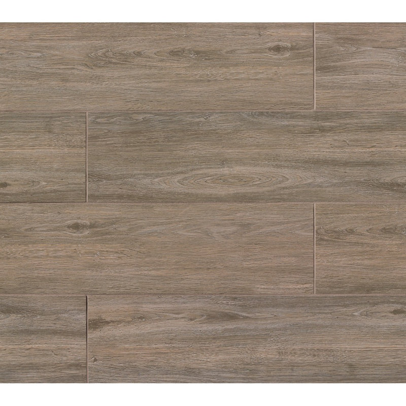 Carreau de porcelaine 8 po x 36 po Titus, Noyer