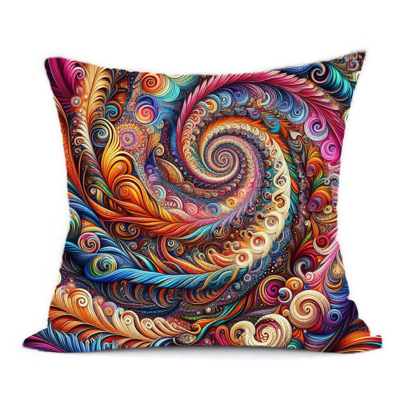 Hiltop Newport Abstract Reversible Throw Pillow