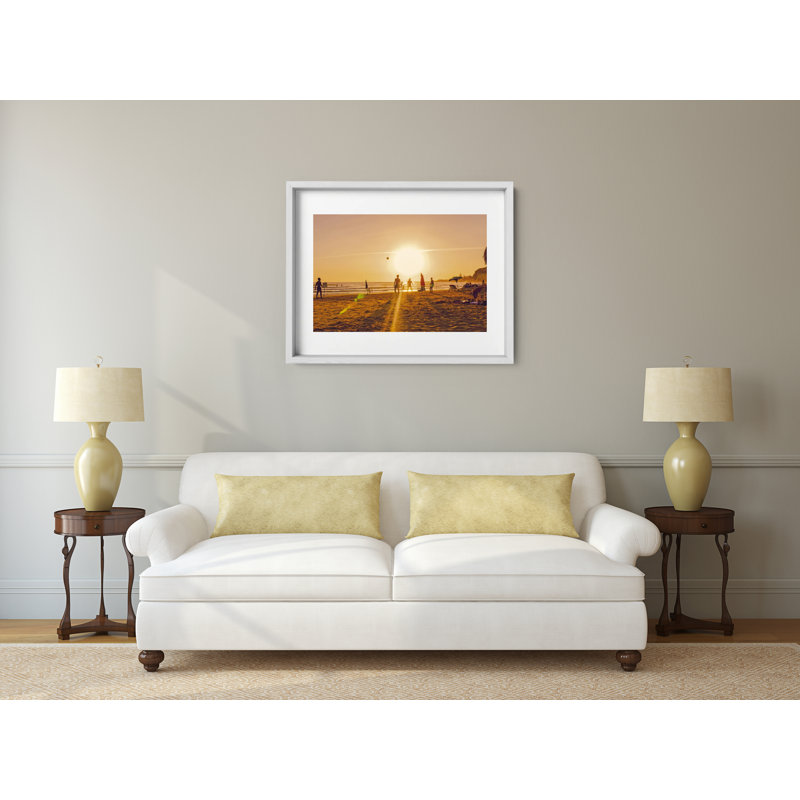 Vita Da Spiaggia Print by Joseph Regan, 26" H x 36" W x 0.75" D, White