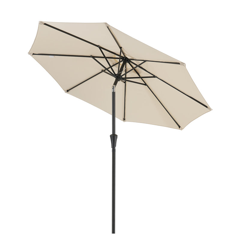 Parasol de marché 108 po Ruel, Beige, 9 pi