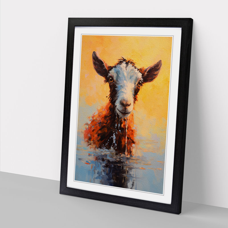 Goat Impressionism - Framed Print