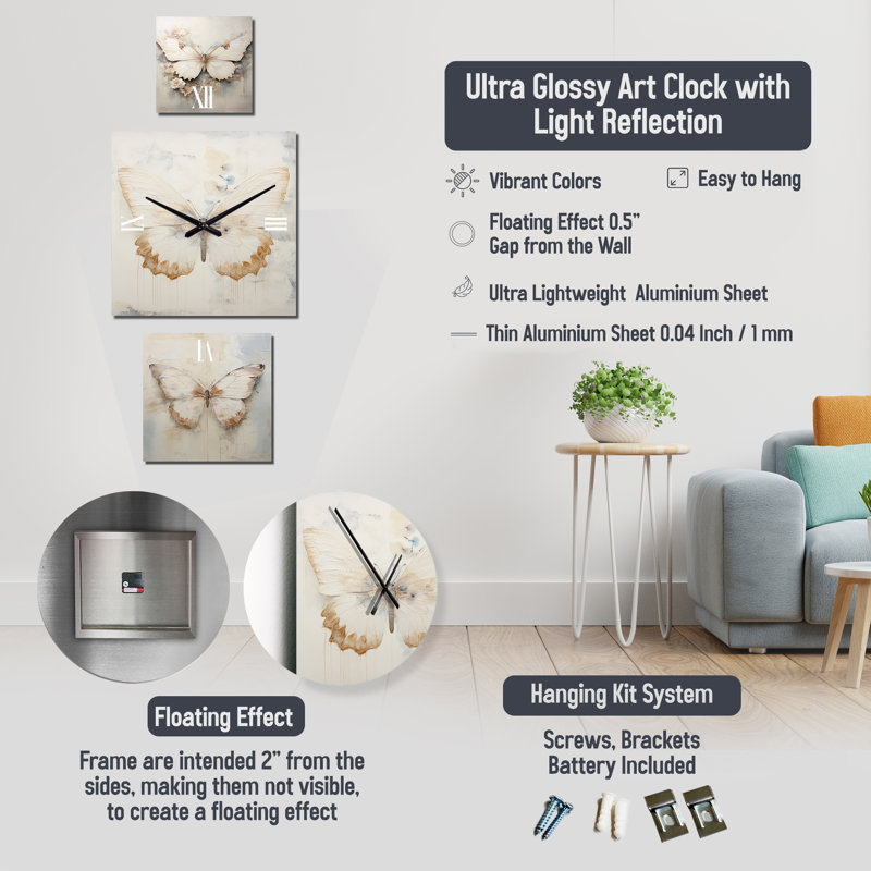 Jimia Metal Wall Clock